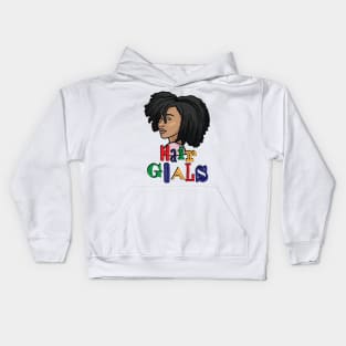 Natural Hair Goals Kids Hoodie